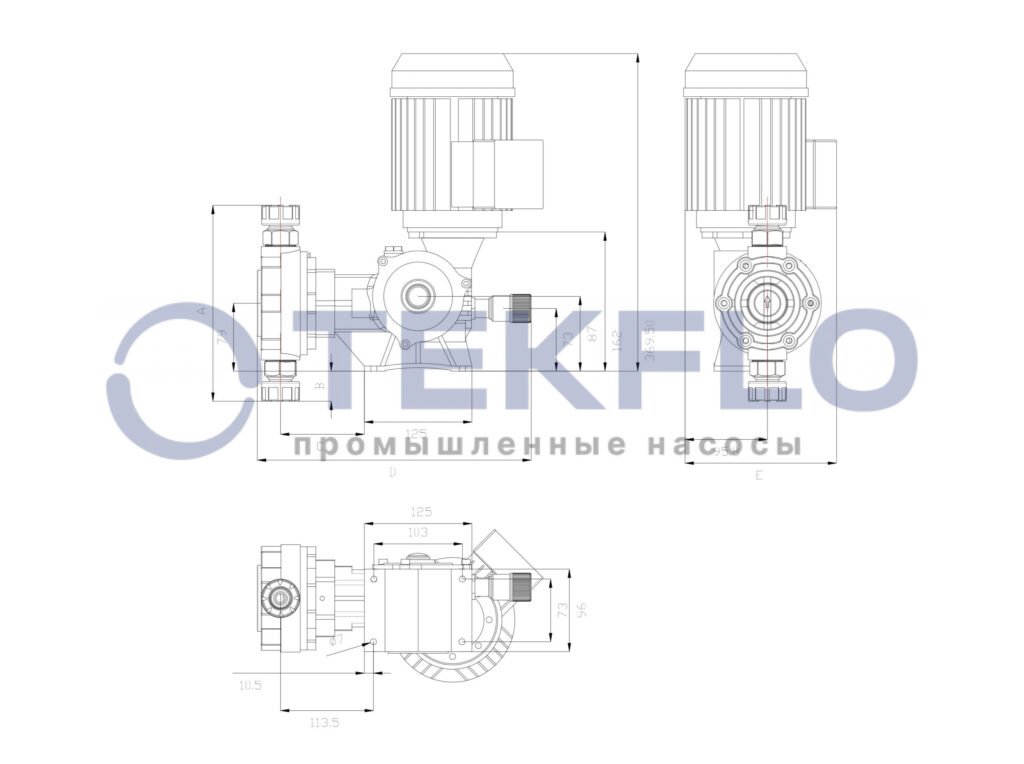 Насос дозирующий с электроприводом серии DF-MWL